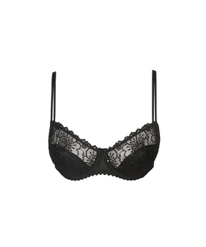 Jane - Half Padded Balcony Bra - ZWA BLACK