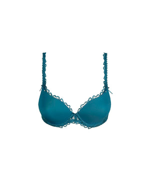 JANE - Padded Bra Heartshape - PEA Peacock