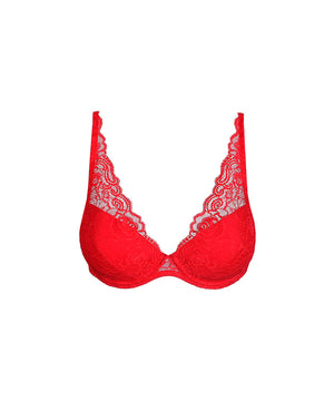 CYRILE - Padded Plunge Bra - TRR Red