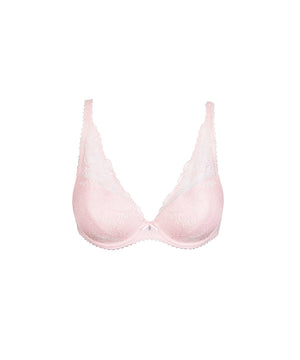 SOLENE - Padded Plunge Bra - GAR Gardenia Rose