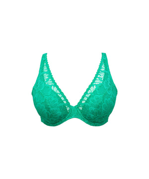 MOCUTO - Half Padded Plunge Bra - VVGE Vivid Green
