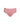 Pink and white gingham checkered full brief panty with a small embroidered flower detail on the left hip, shown against a plain white background.