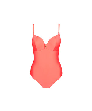 Cassie - Padded Heartshape Swimsuit - NEF Neon Fiesta