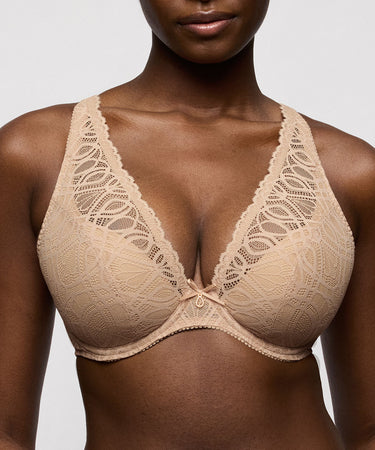 SALERNO - Half Padded Plunge Bra - CGI Candy Ginger