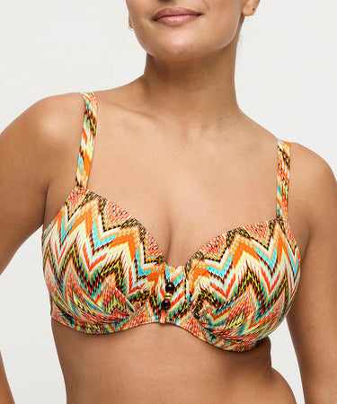 TUBOU - Full Cup Bikini Top - IKS Ikat Summer