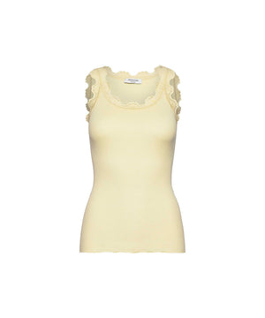 Babette - Silk Top w/lace - 879 PASTEL YELLOW