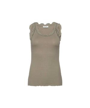 Silk - Top Regular W/Vintage Lace - 968 LAUREL OAK