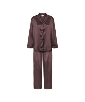 Lady Avenue - Satin Long Sleeve Pyjamas