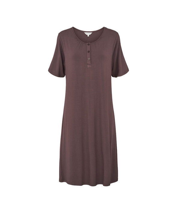 Lady Avenue - Bamboo Long nightdress, short sleeve