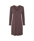 Lady Avenue - Bamboo long sleeve nightdress with l