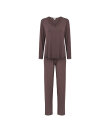 Lady Avenue - Bamboo long sleeve pyjamas with lace