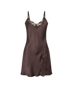 Lady Avenue - Pure Silk Slip w.lace