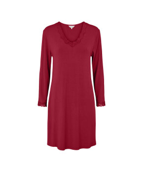 Lady Avenue - Bamboo long sleeve nightdress with l Lady Avenue - Bamboo long sleeve nightdress with l