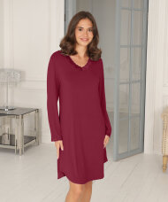 Lady Avenue - Bamboo long sleeve nightdress with l