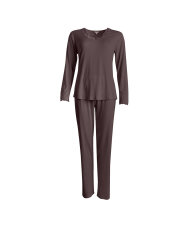 Lady Avenue - Silk Jersey Pyjamas,Longsleeve
