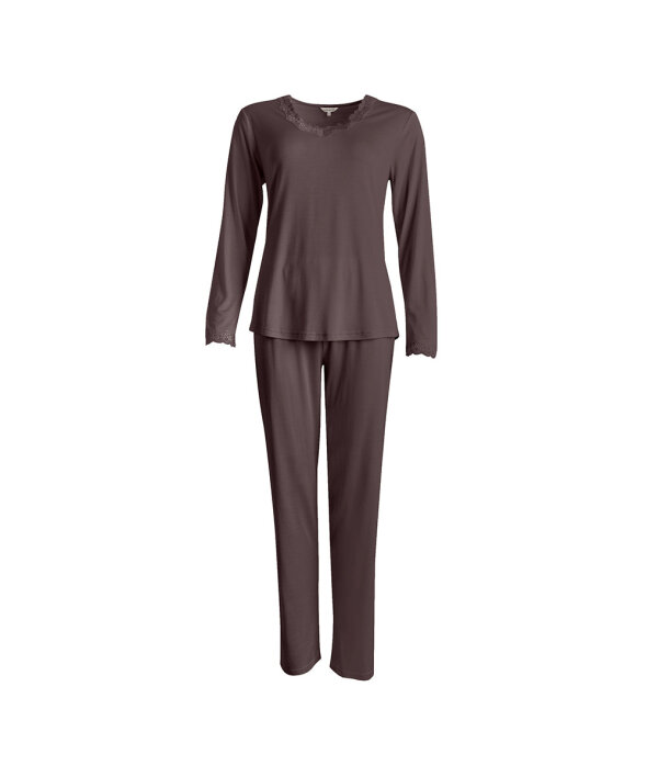 Lady Avenue - Silk Jersey Pyjamas,Longsleeve