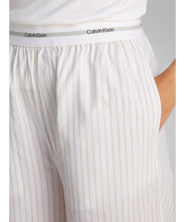 Calvin Klein - Cotton Poplin Logo Wb Poplin Pant
