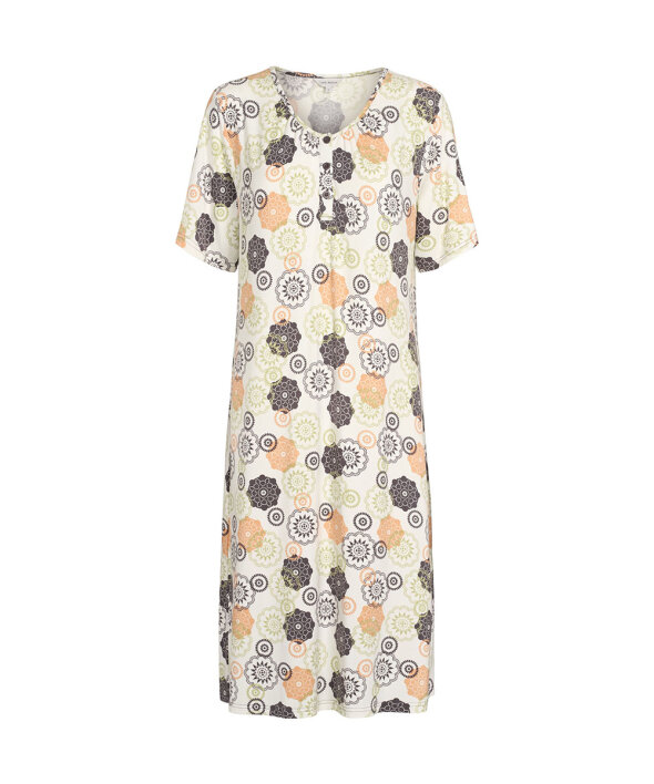 Lady Avenue - Bambus Homewear Long Nightdress, Short Sleeve