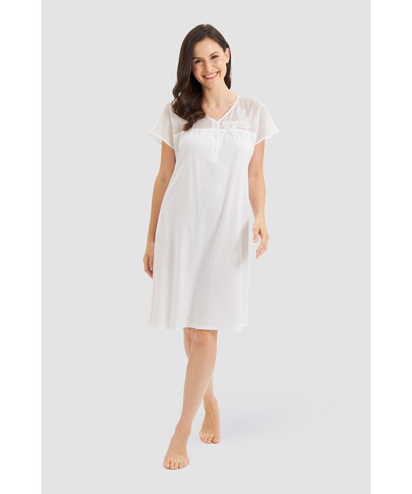 Louis Feraud - Voile Nd, overcut, v-neck, button pa