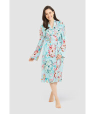 Louis Feraud - Paisley Robe, 1/1 sleeve, wrap-around