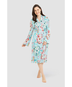 Louis Feraud - Paisley Robe, 1/1 sleeve, wrap-around