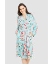 Louis Feraud - Paisley Robe, 1/1 sleeve, wrap-around