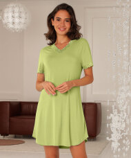 Lady Avenue - LA - Bamboo Homewear Bamboo Short Sleeve Nightdress