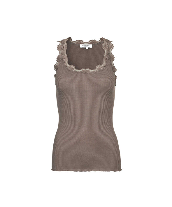 Rosemunde - Silk Silk top w/ lace