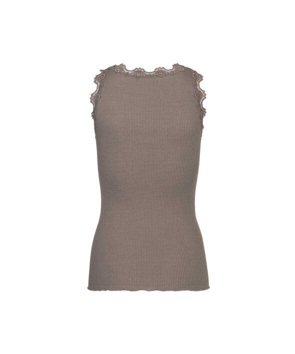 Rosemunde - Silk Silk top w/ lace