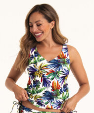 Anita - Floral Illusion Tankini top