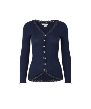 Rosemunde - Silk Cardigan Regular Ls W/Rev Vin