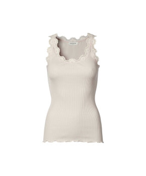 Rosemunde - Silk Top Regular W/Vintage Lace