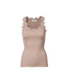 Rosemunde - Silk Top Regular W/Vintage Lace