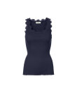 Rosemunde - Silk Top Regular W/Vintage Lace