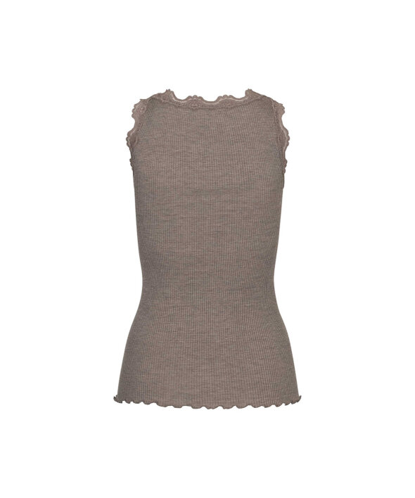 Rosemunde - Silk Silk top w/ lace