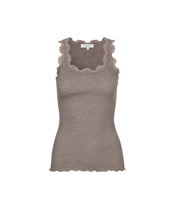 Rosemunde - Silk Silk top w/ lace