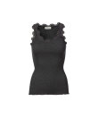 Rosemunde - Silk Top Regular W/Vintage Lace