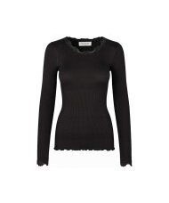 Rosemunde - Silk T-shirt W/ Lace