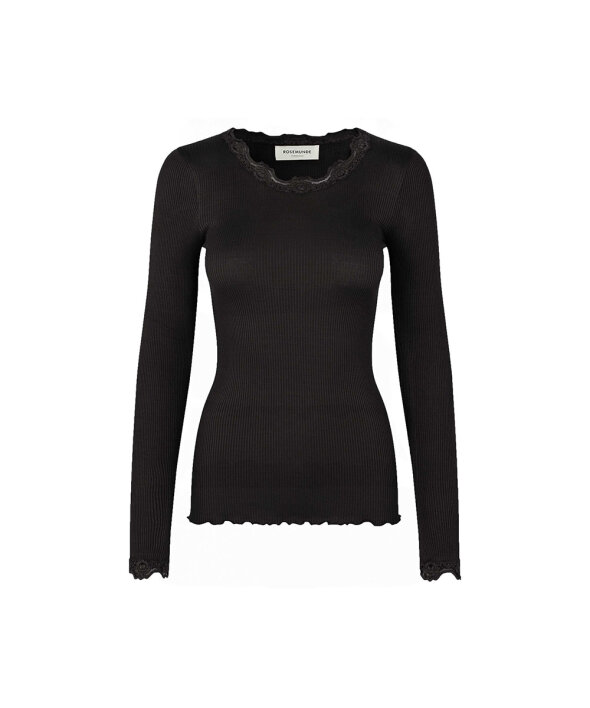 Rosemunde - Silk T-shirt W/ Lace