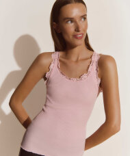 Rosemunde - Silk Top Regular W/Vintage Lace