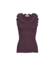 Rosemunde - Silk Top Regular W/Vintage Lace