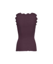 Rosemunde - Silk Top Regular W/Vintage Lace