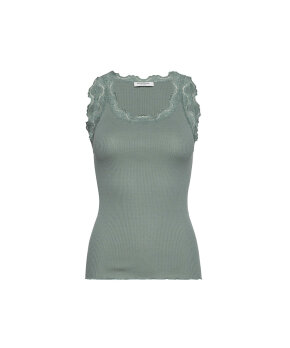 Rosemunde - Silk Top Regular W/Vintage Lace