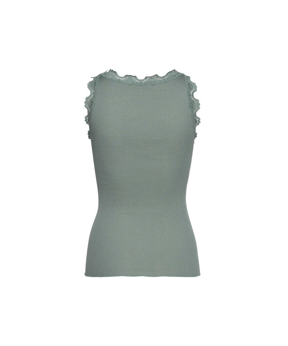 Rosemunde - Silk Top Regular W/Vintage Lace