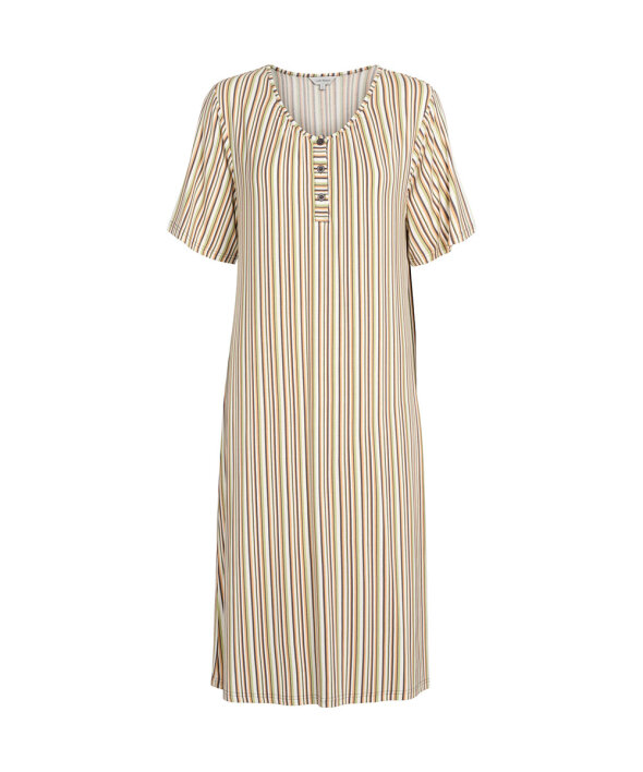 Lady Avenue - Bambus Homewear Long Nightdress, Short-sleeve