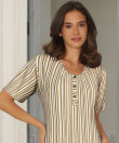 Lady Avenue - Bambus Homewear Long Nightdress, Short-sleeve