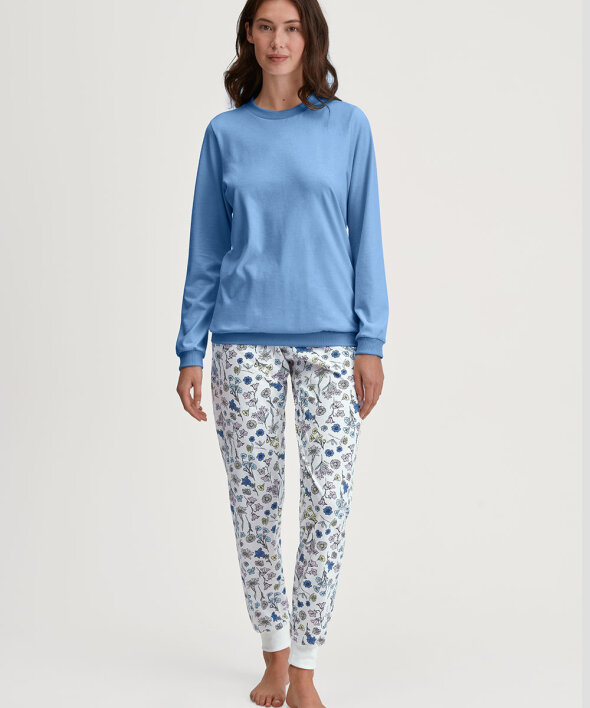 Calida - Flower Nights Pyjamas with cuff