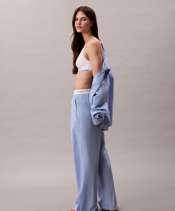 Calvin Klein - Cotton Poplin Logo Wb Poplin Pant