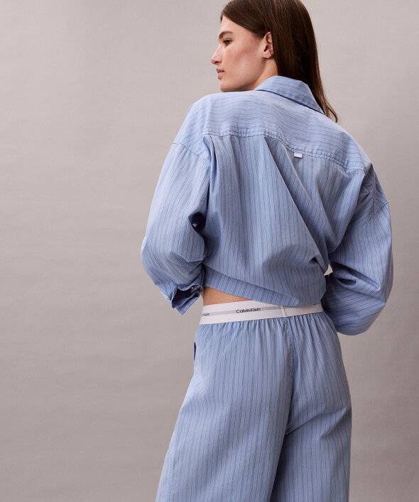 Calvin Klein - Cotton Poplin Logo Wb Poplin Pant