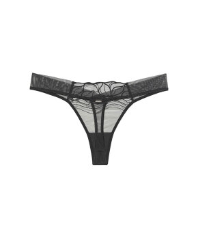 Calvin Klein - Ck Black Floral Lace Thong